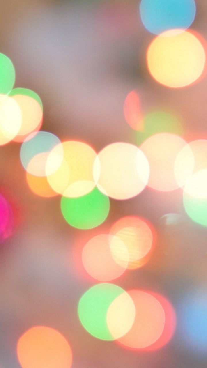 Обои свет, векторная графика, абстрактное искусство, боке в разрешении 720x1280