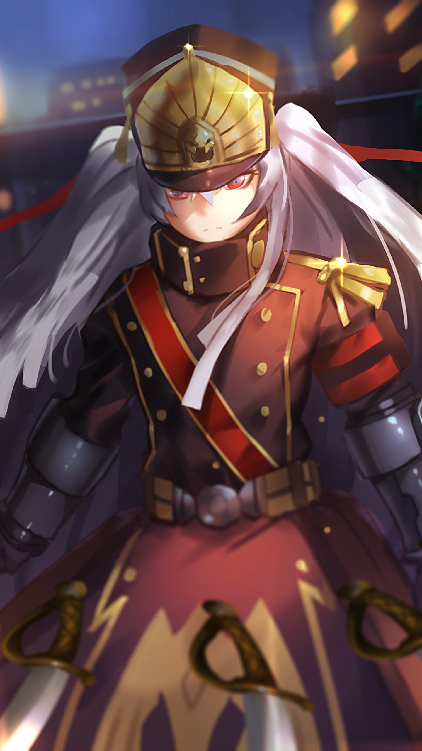 Обои аниме, компьютерная игра, игры, иллюстрация, космос в разрешении 1440x2560