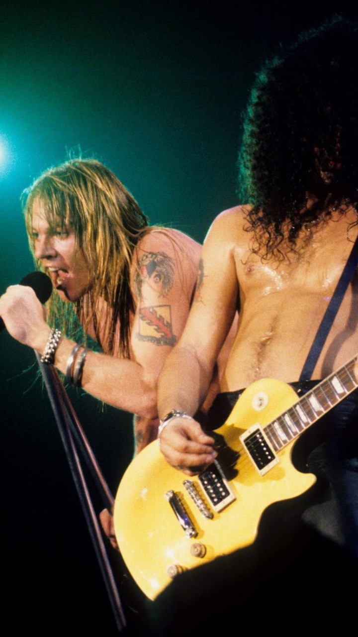 Обои Not in This Lifetime Tour, Guns N Roses, Представление, музыкант, гитара в разрешении 720x1280