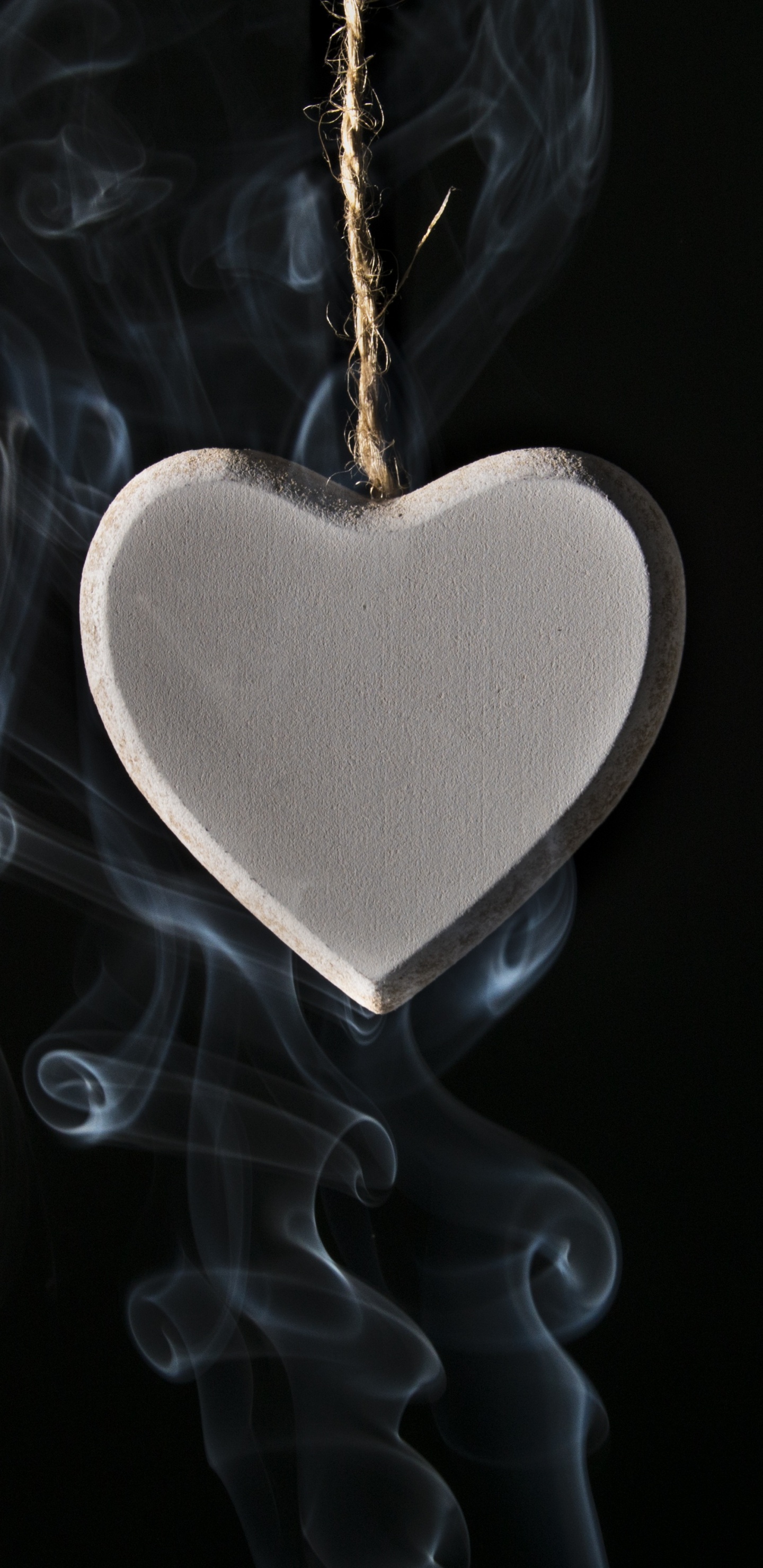 Обои прекращение курения, черный, сердце, орган, любовь в разрешении 1440x2960