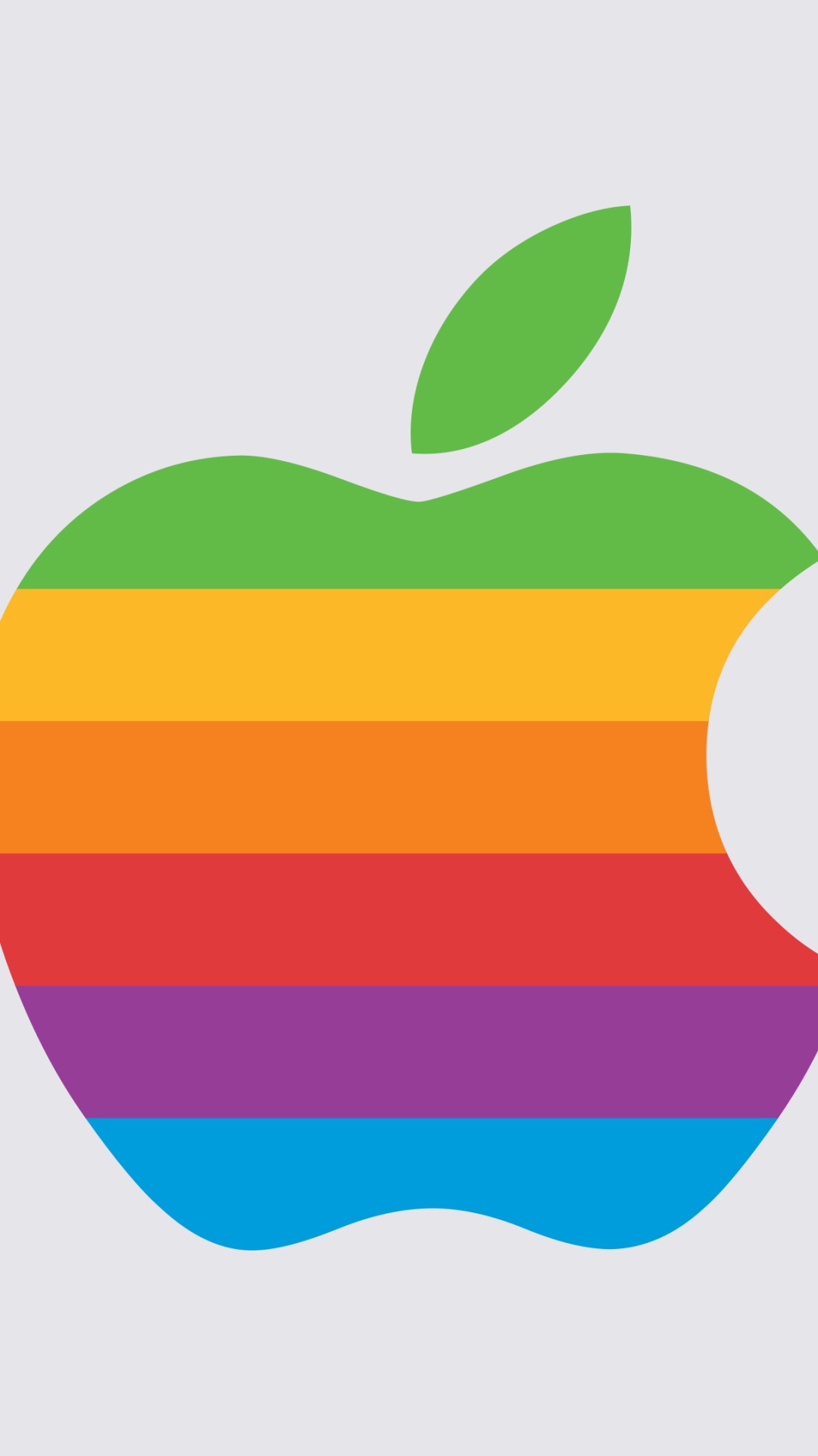 Обои apple, яблоко, лого, прозрачность, красочность в разрешении 1080x1920