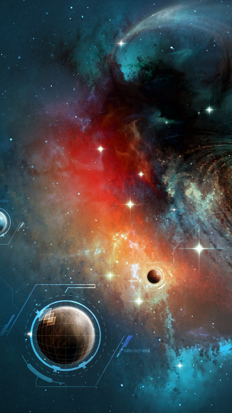 Обои космическое пространство, Галактика, астрономический объект, космос, атмосфера в разрешении 750x1334