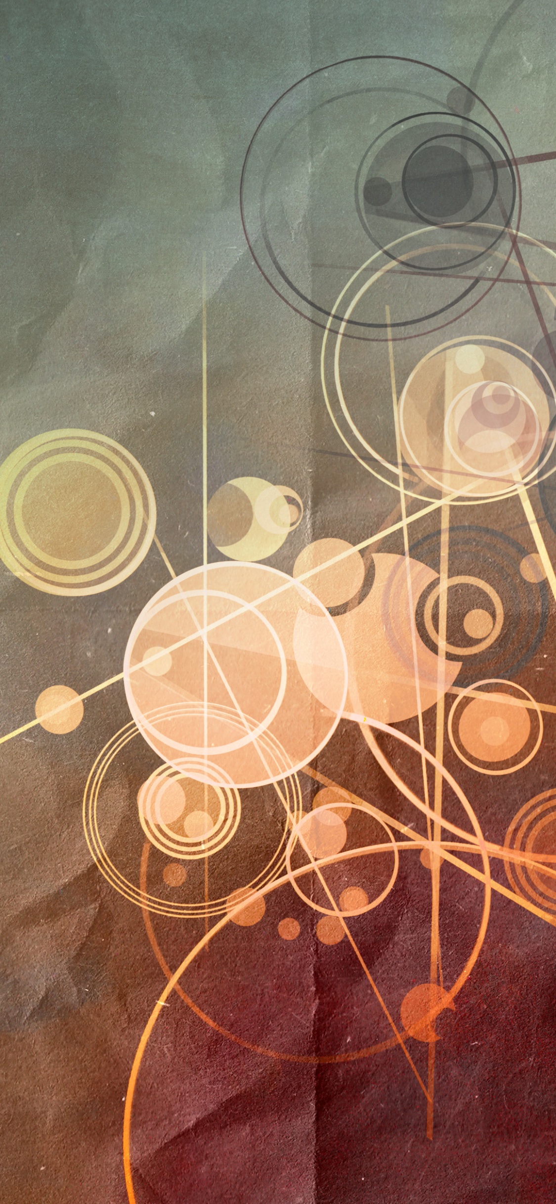 Обои абстрактное искусство, живопись, арт, свет, графический дизайн в разрешении 1125x2436