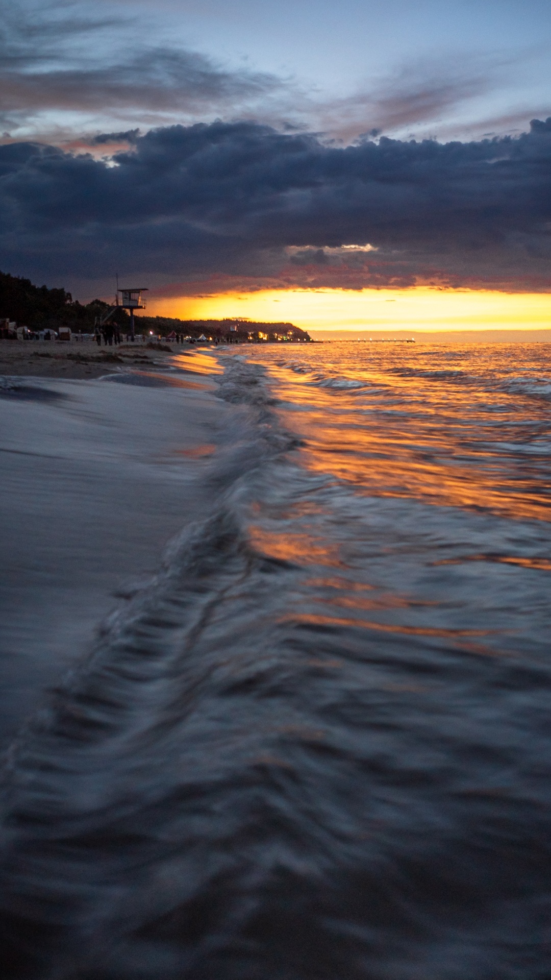 Обои море, Heringsdorf, побережье, пляж, жидкость в разрешении 1080x1920