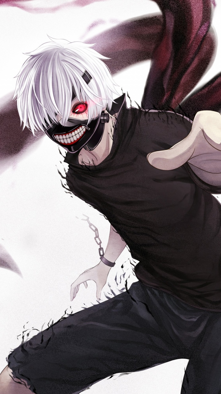 Обои Кен kaneki, Токио вурдалак, аниме, Манга, вымышленный персонаж в разрешении 720x1280