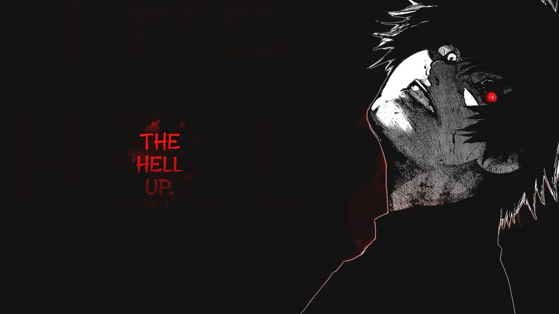 Обои Токио вурдалак, Манга, черный, темнота, графический дизайн в разрешении 1920x1080