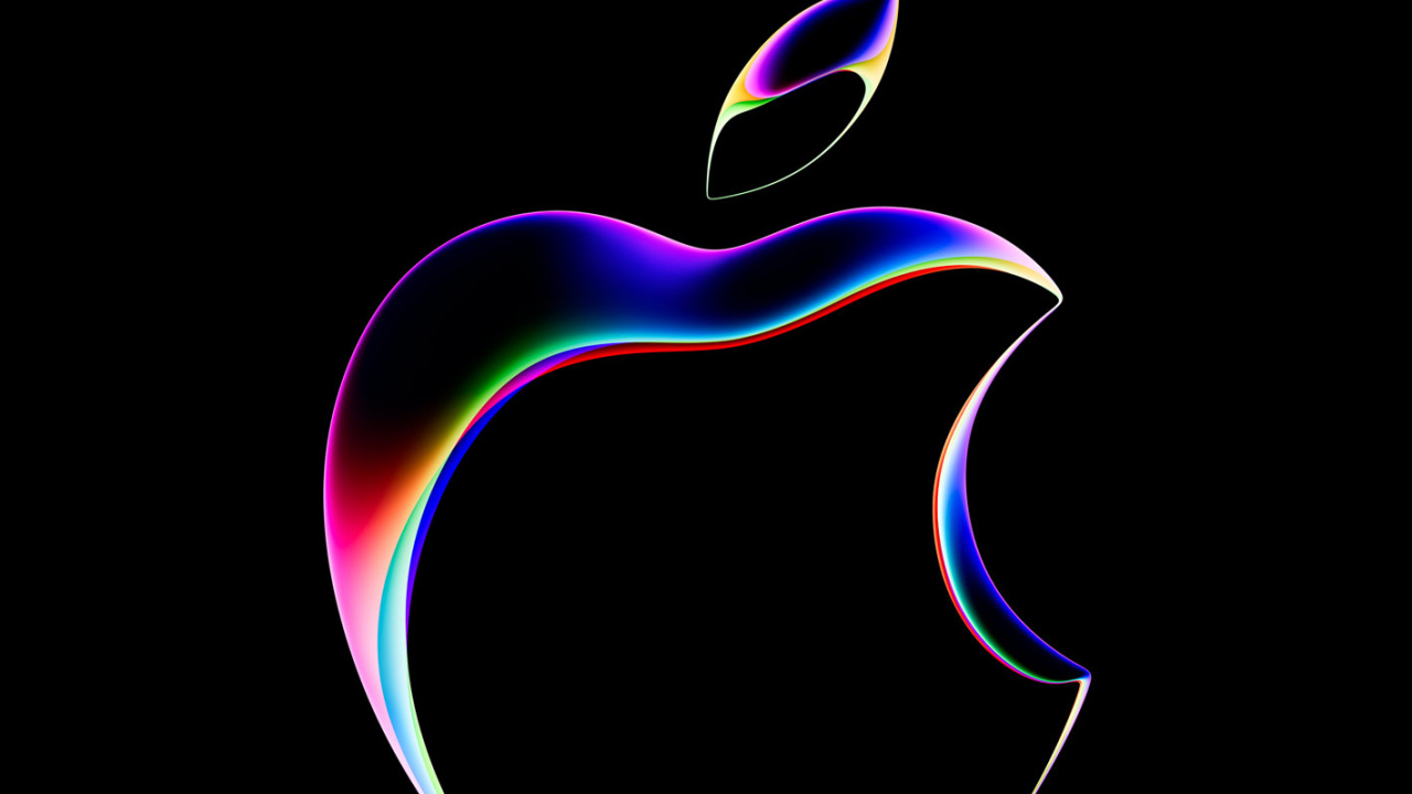 Обои яблочные обои, яблоко, газ, электрик, символ в разрешении 1280x720