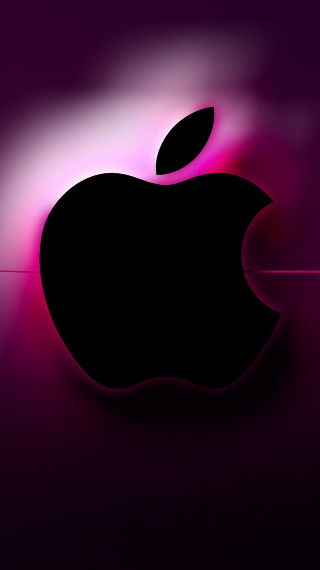 Обои apple, растение, черный, пурпурный цвет, графика в разрешении 1080x1920