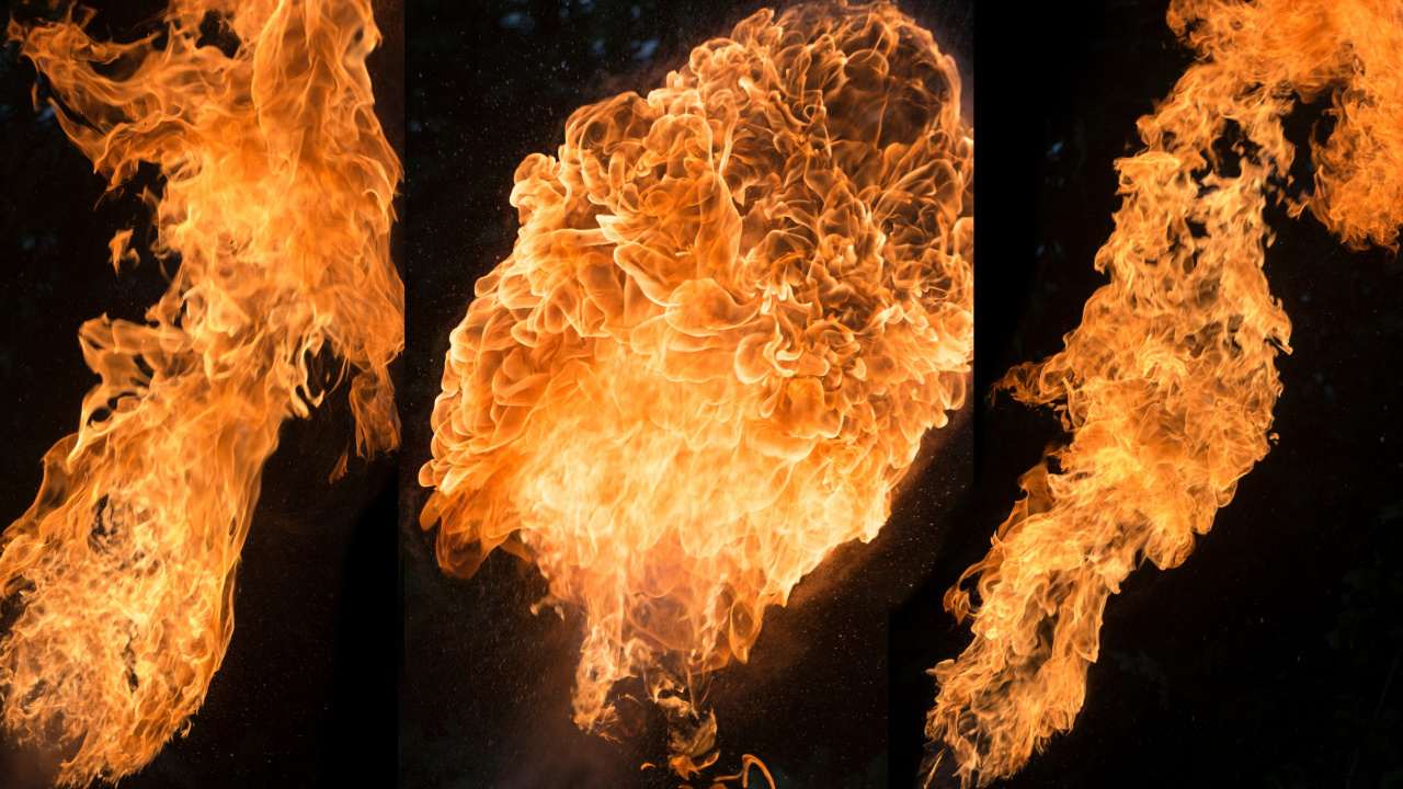Обои пламя, тепло, огонь, космос, взрыв в разрешении 1280x720