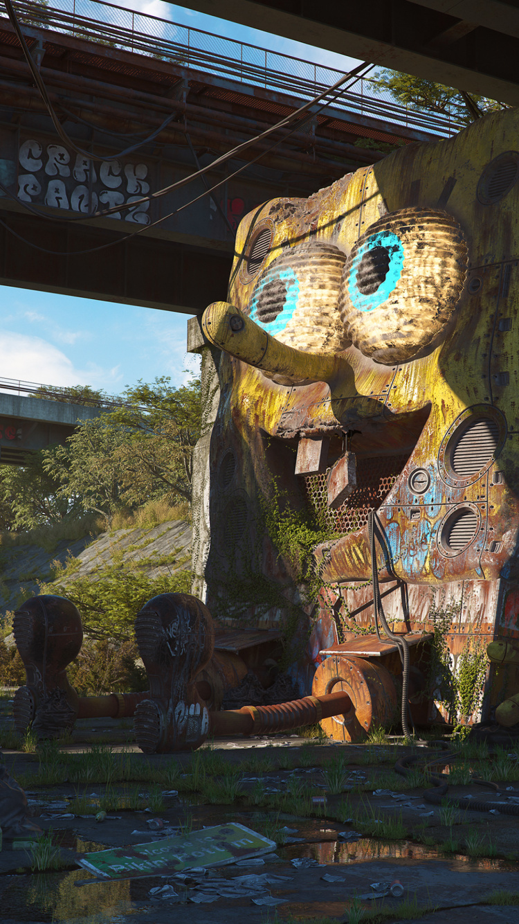 Обои грустный губка боб искусство, Спанч Боб Квадратные Штаны, Патрик Стар, Сквидвард Тентикалс, цифровое искусство в разрешении 750x1334