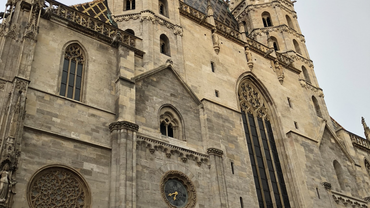 Обои Собор Святого Стефана, архитектура, фасад, место поклонения, часовня в разрешении 1280x720