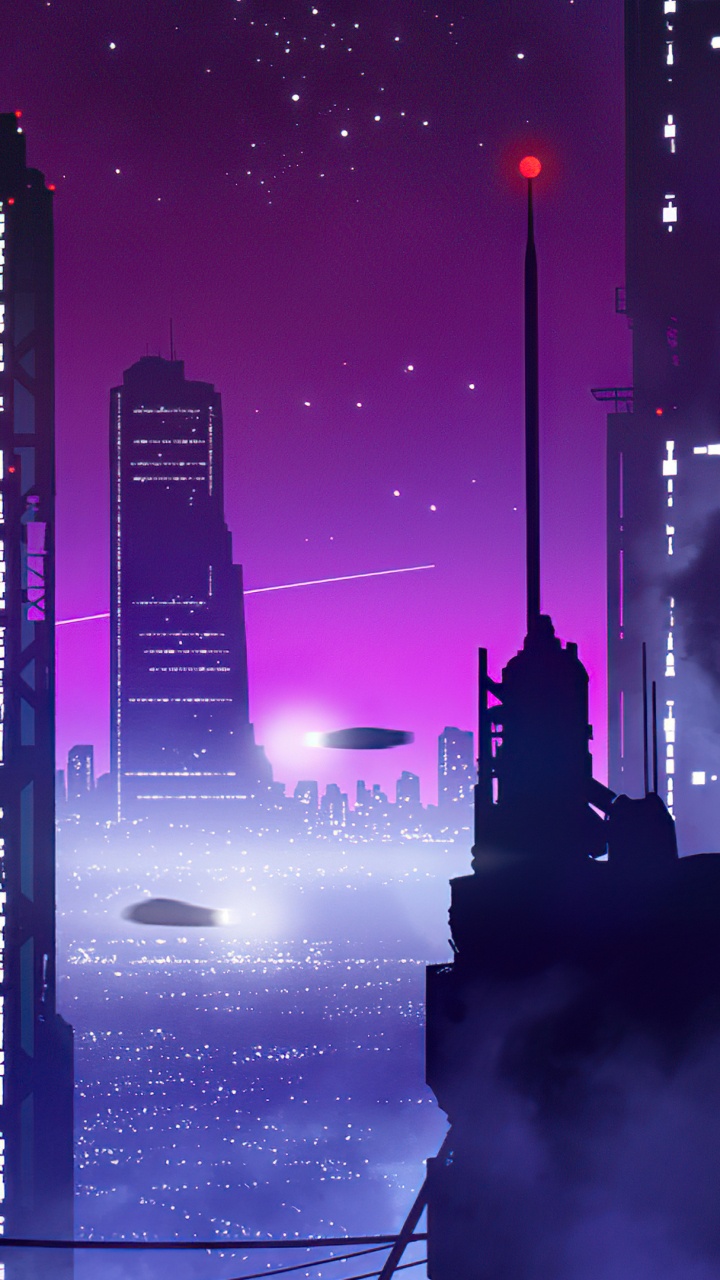 Обои обложка альбома, Альбом, арт, вид с полпути вниз, здание в разрешении 720x1280