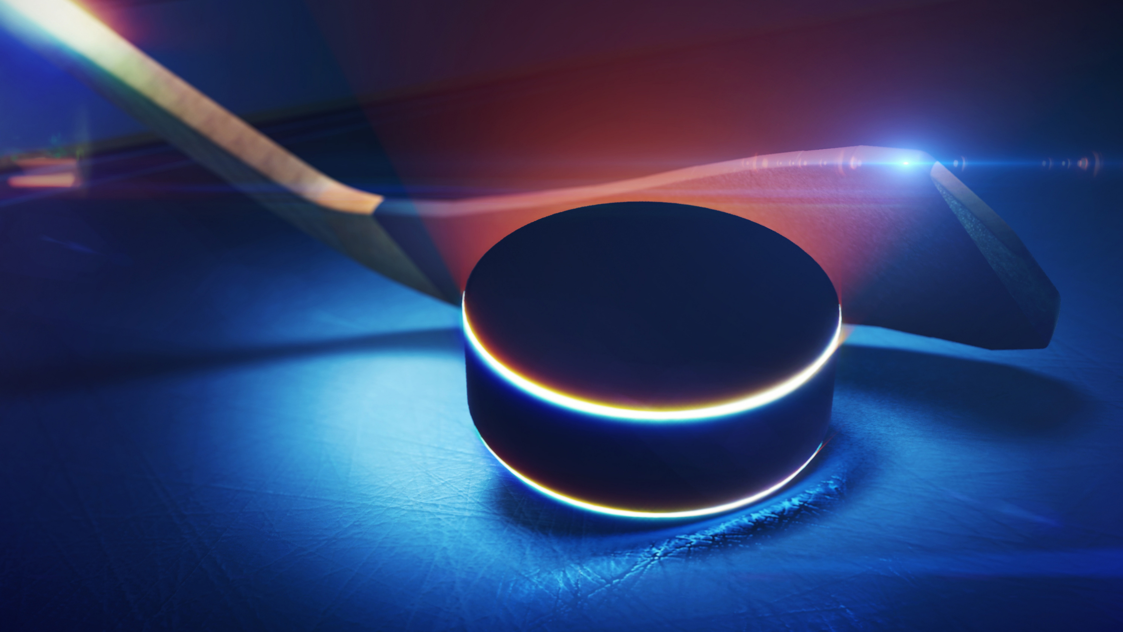 Обои хакер, национальная хоккейная лига, хоккейная шайба, хоккей на льду, хоккей в разрешении 3840x2160