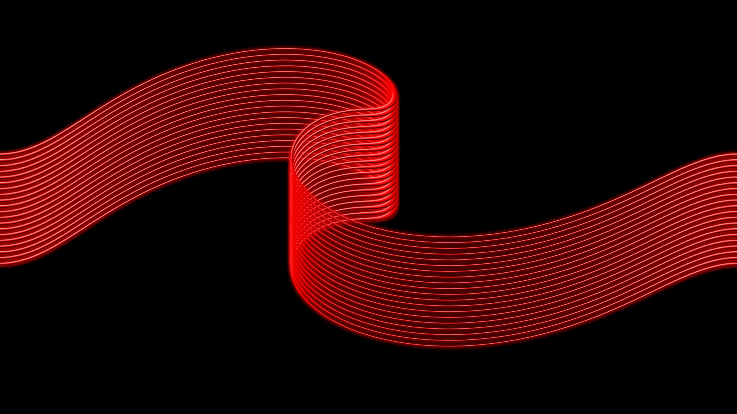 Обои красный цвет, линия, красный, линии, полоса в разрешении 2560x1440