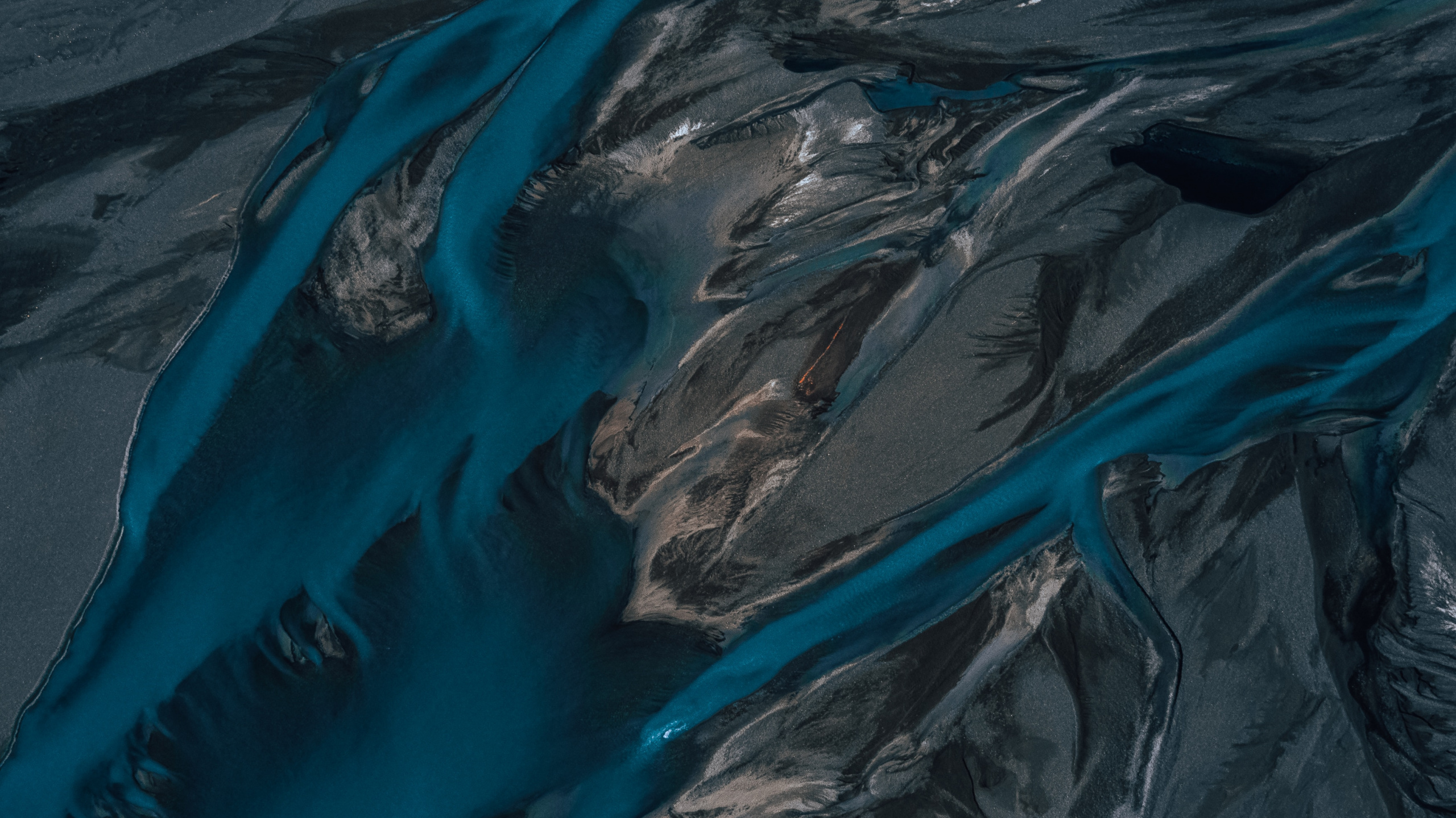 Обои вода, синий, ледяная форма, ледник, формирование в разрешении 2560x1440