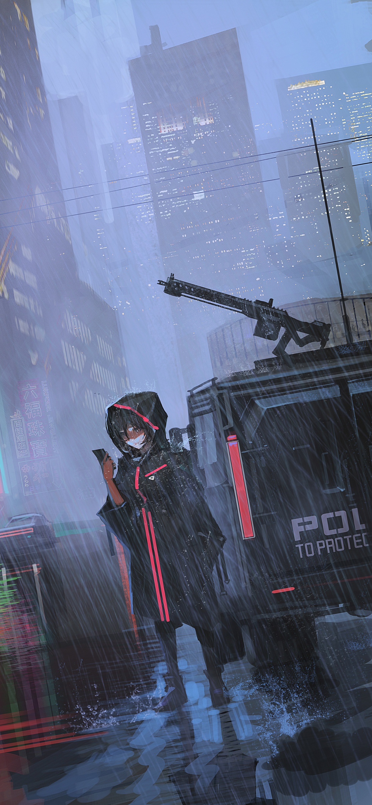 Обои аниме, компьютерная игра, игры, метрополия, шутер в разрешении 1242x2688