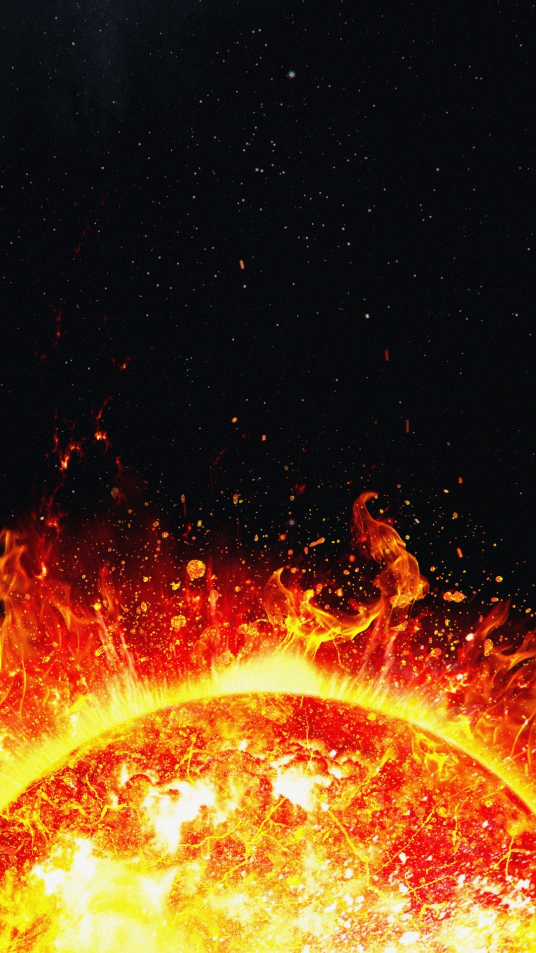 Обои космическое пространство, жидкий, астрономический объект, наука, технологии в разрешении 1080x1920