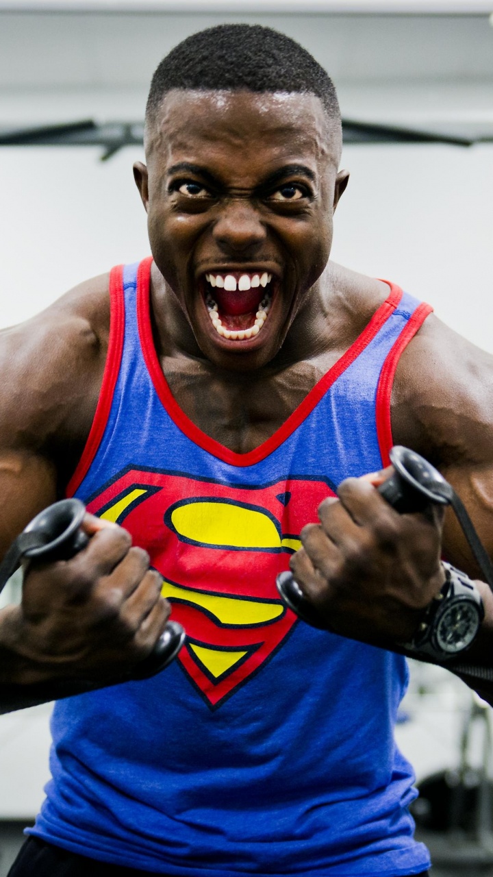 Обои упражнение, физическая подготовка, культурист, Бодибилдинг, плечо в разрешении 720x1280