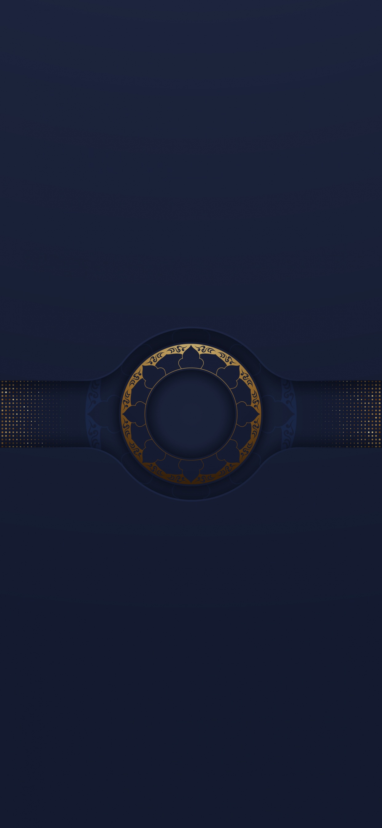 Обои синий кобальт, эстетика, здание, небоскреб, круг в разрешении 1242x2688