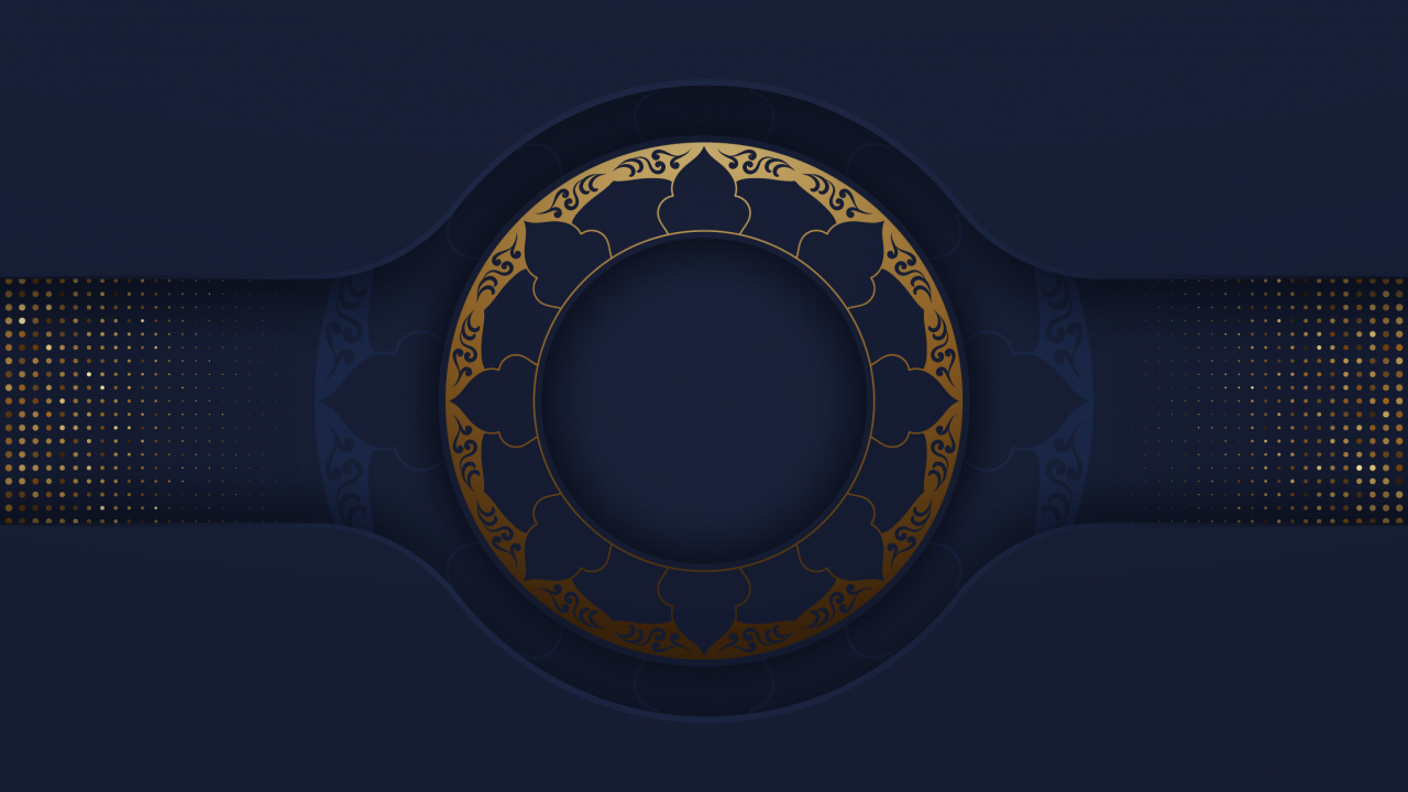 Обои синий кобальт, эстетика, здание, небоскреб, круг в разрешении 1280x720