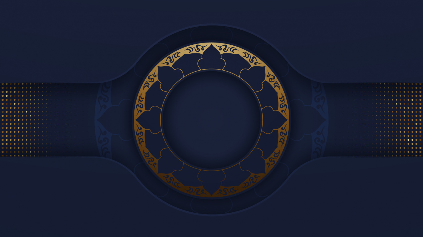 Обои синий кобальт, эстетика, здание, небоскреб, круг в разрешении 1366x768