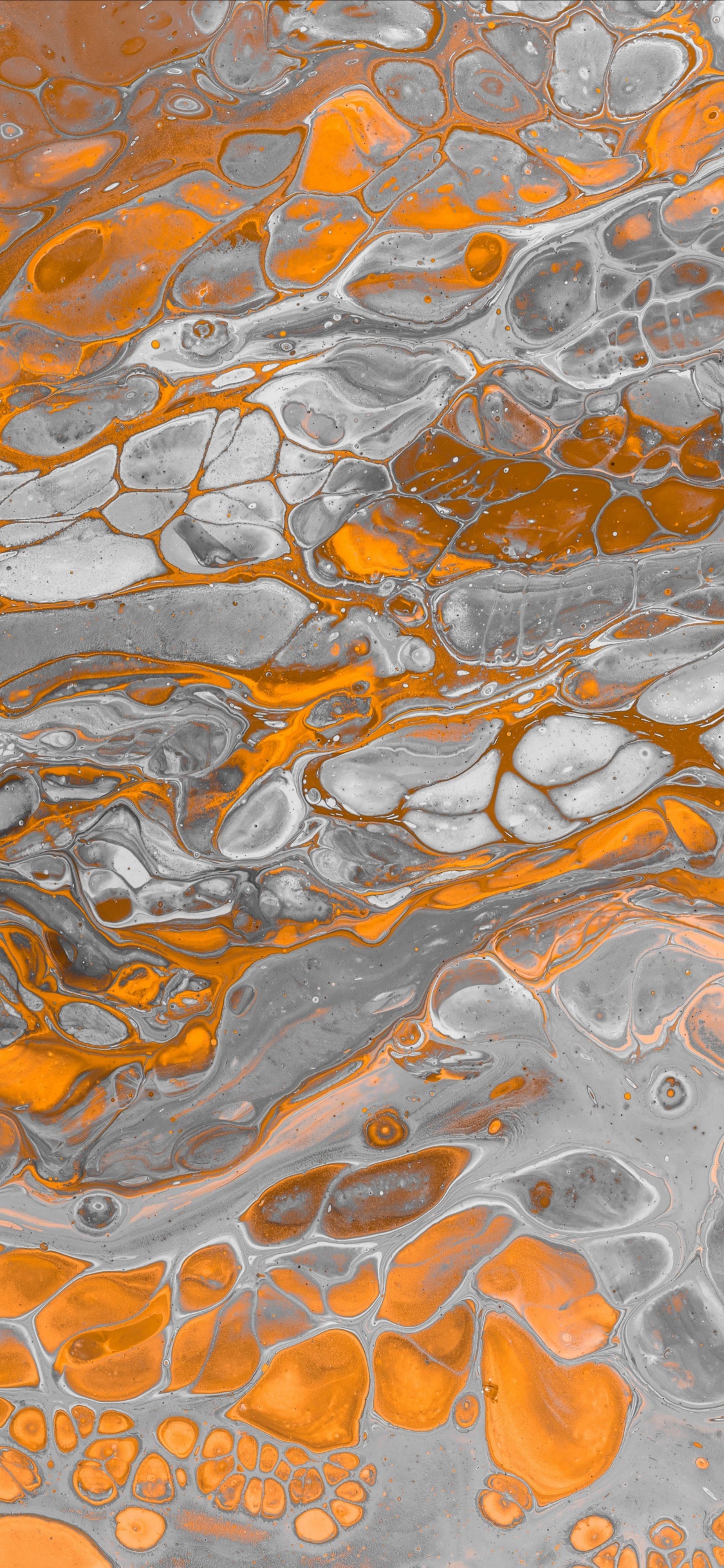 Обои вода, Апельсин, желтый, узор, дизайн в разрешении 1125x2436