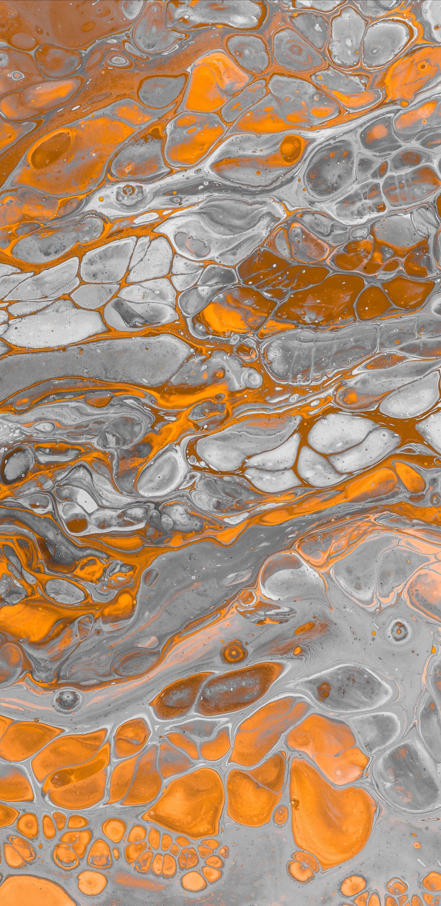 Обои вода, Апельсин, желтый, узор, дизайн в разрешении 1440x2960