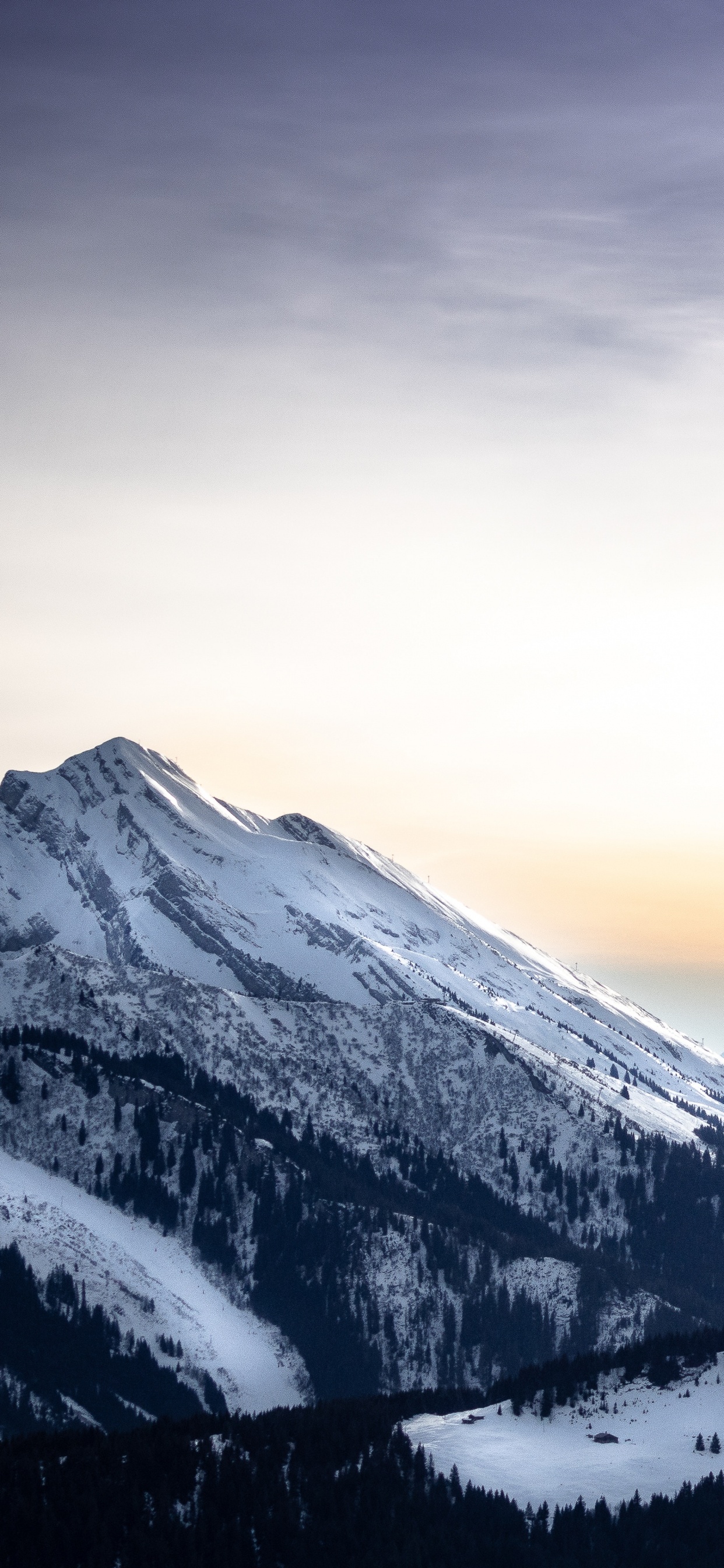 Обои гора, горный хребет, горный рельеф, природа, облако в разрешении 1242x2688