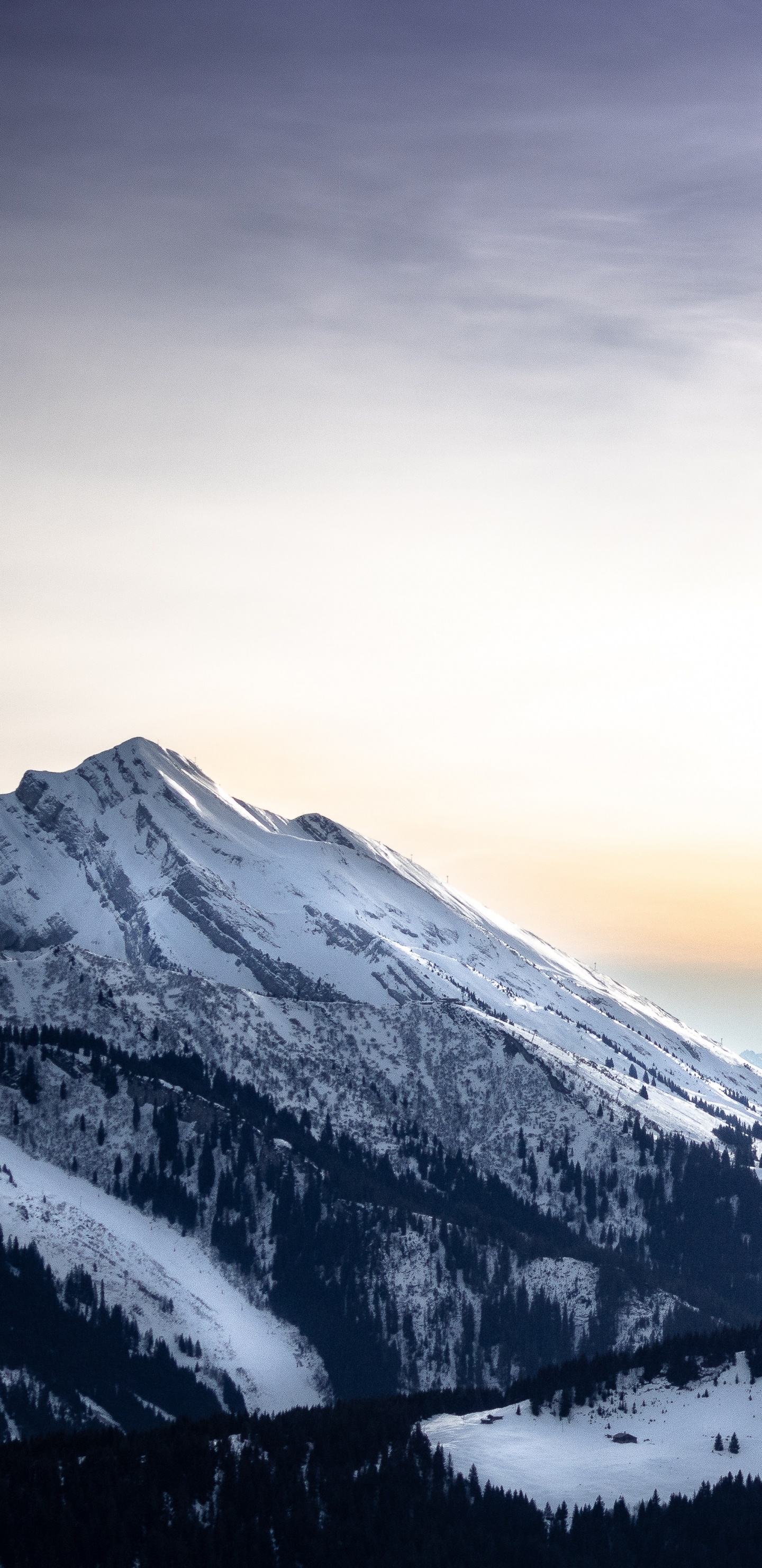 Обои гора, горный хребет, горный рельеф, природа, облако в разрешении 1440x2960