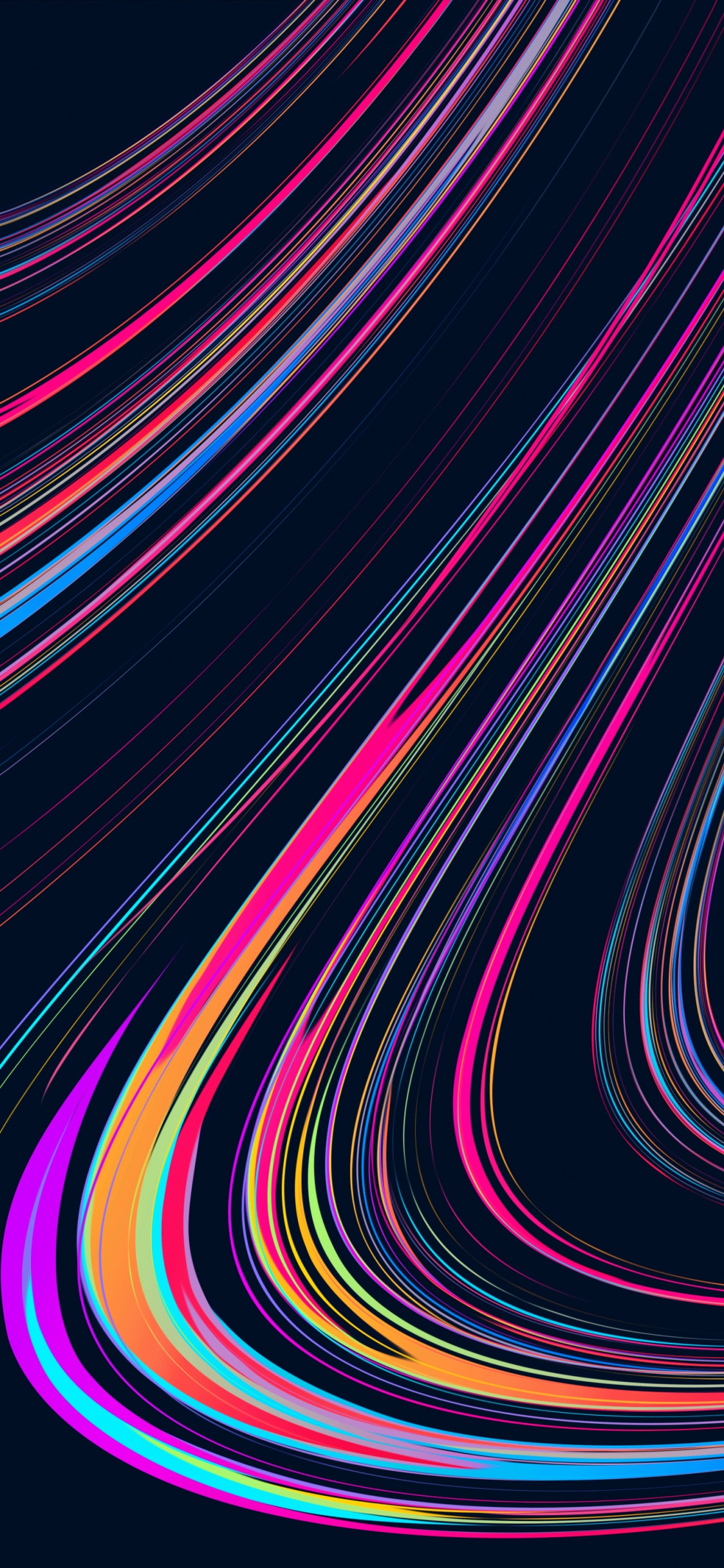 Обои новый андроид, андроид, свет, пурпур, розовый в разрешении 1125x2436