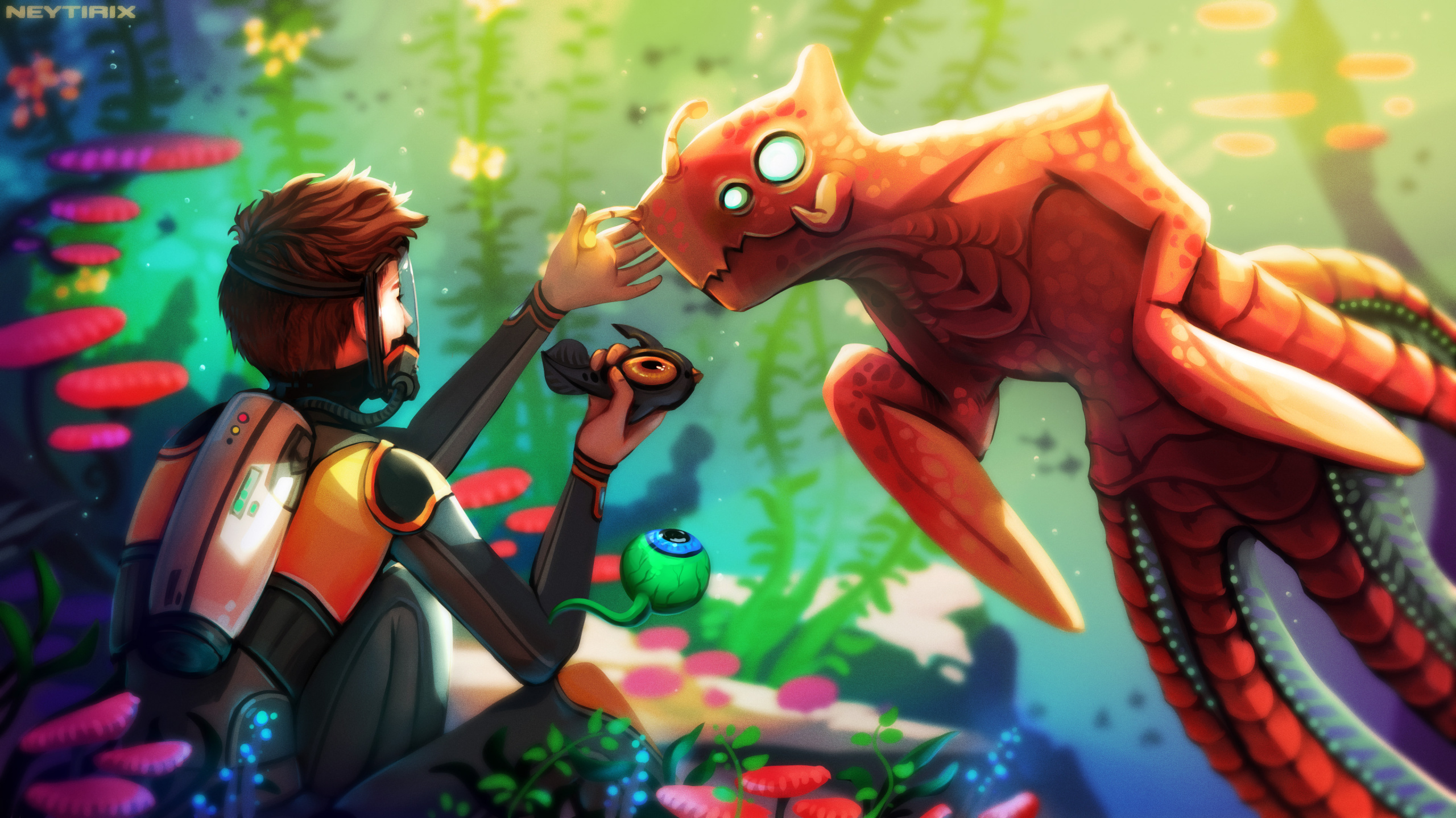 Обои Эфира, фан арт, арт, иллюстрация, jacksepticeye эфира искусства в разрешении 2560x1440