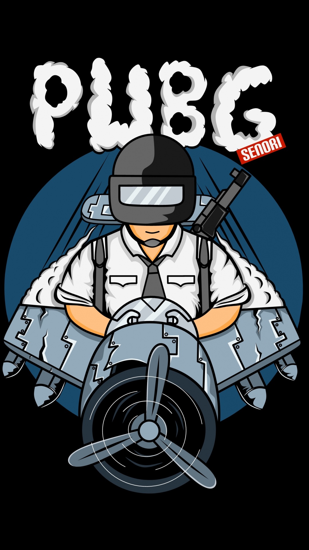 Обои дизайн, мультфильм, лого, футболка, астронавт в разрешении 1080x1920