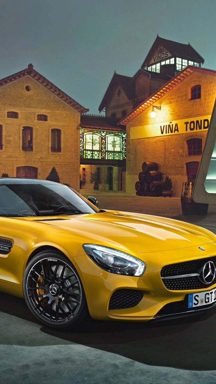 Обои р lpez-де-эредия через tondonia с, авто, желтый, спорткар, спортивный автомобиль в разрешении 720x1280