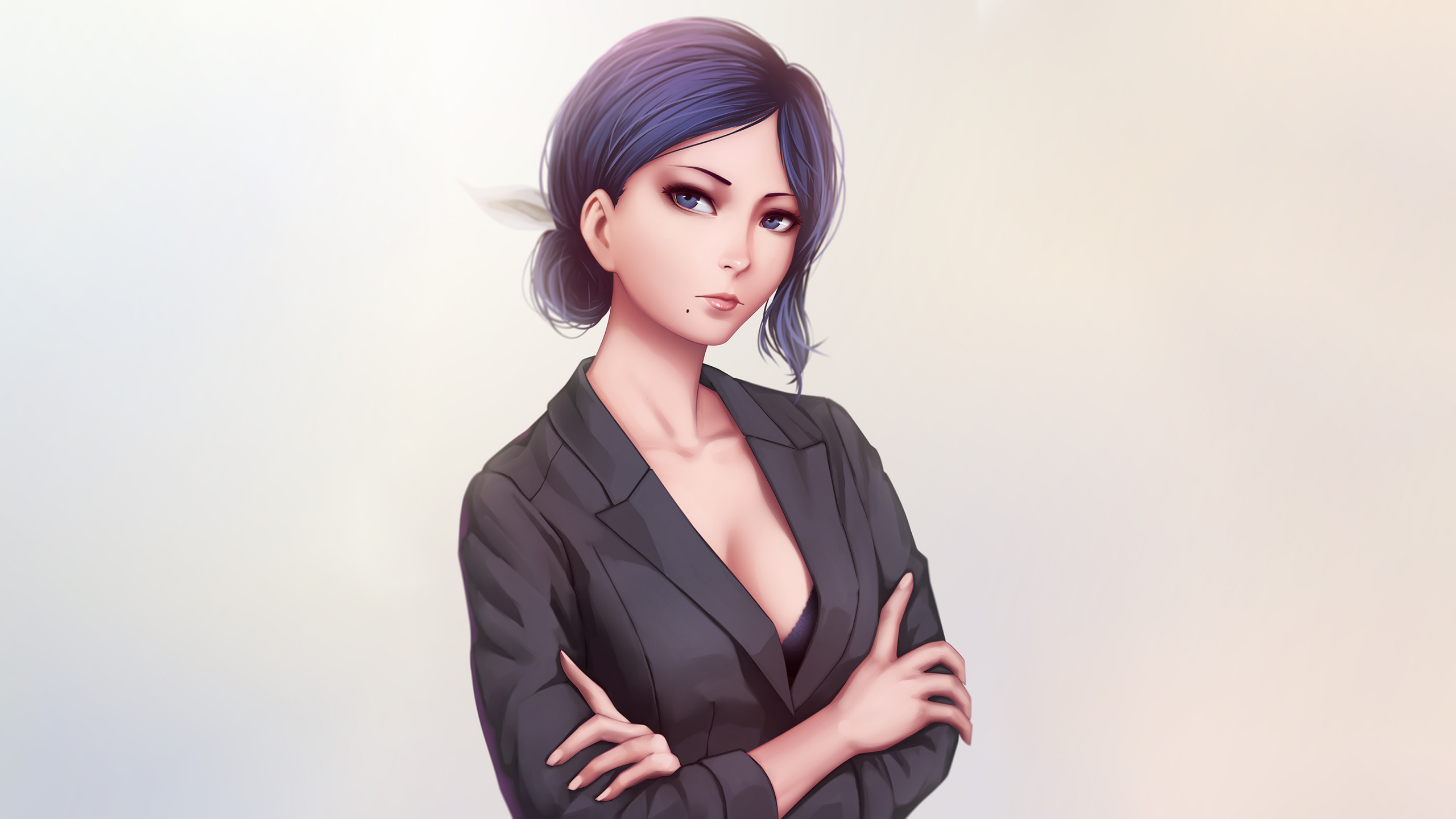 Обои Токио вурдалак, аниме, прическа, красота, длинные волосы в разрешении 2560x1440