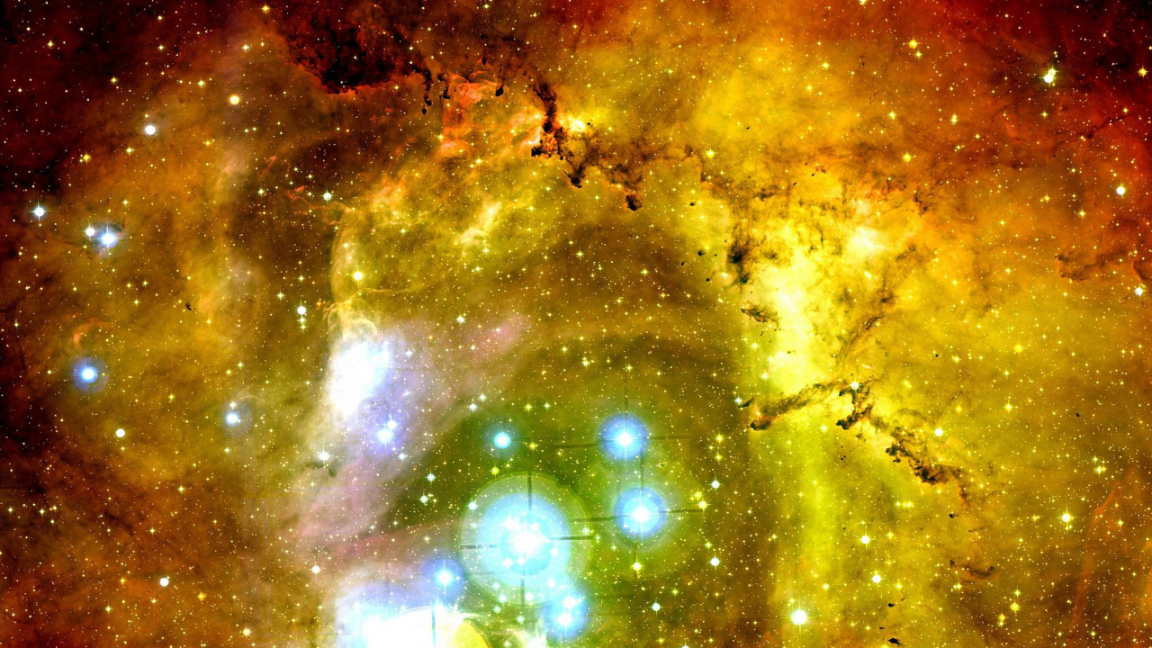 Обои Галактика, туманность, астрономический объект, космическое пространство, космос в разрешении 1280x720