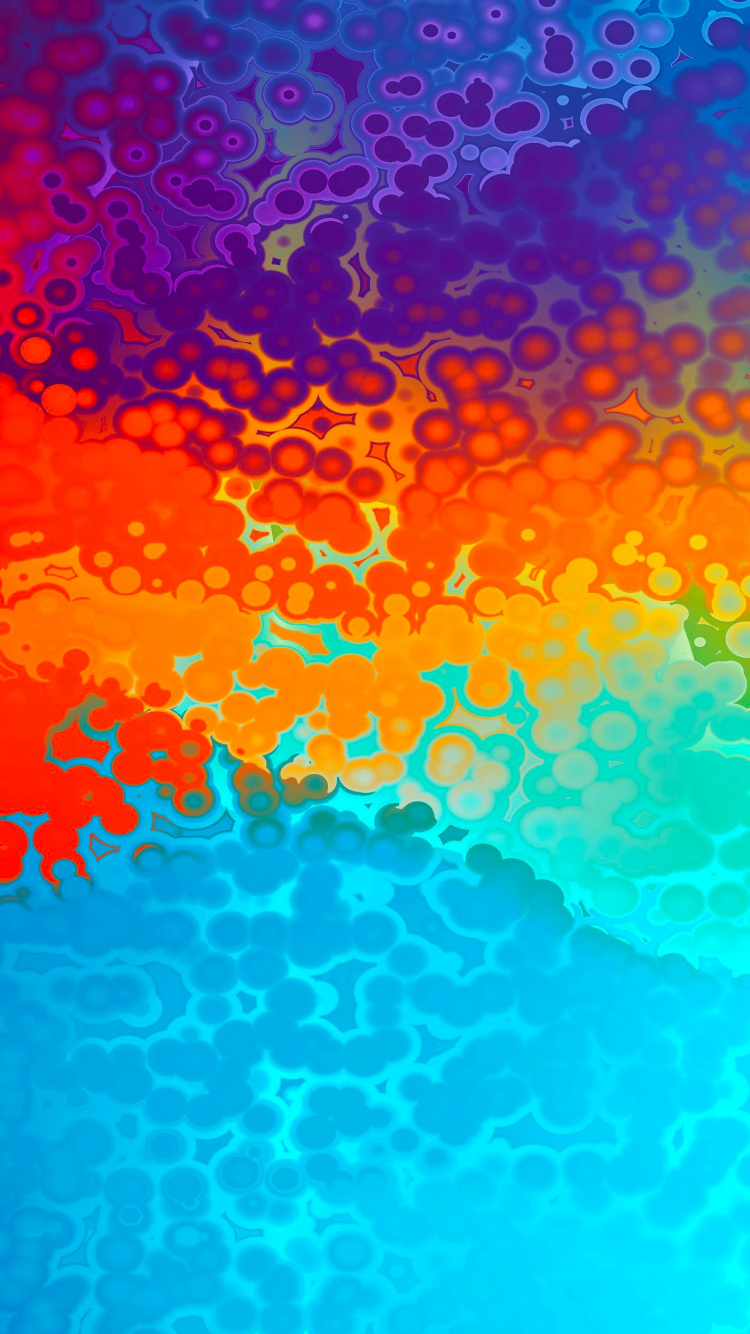 Обои яблоко, iOS 15, жидкий, вода, лазурный в разрешении 750x1334