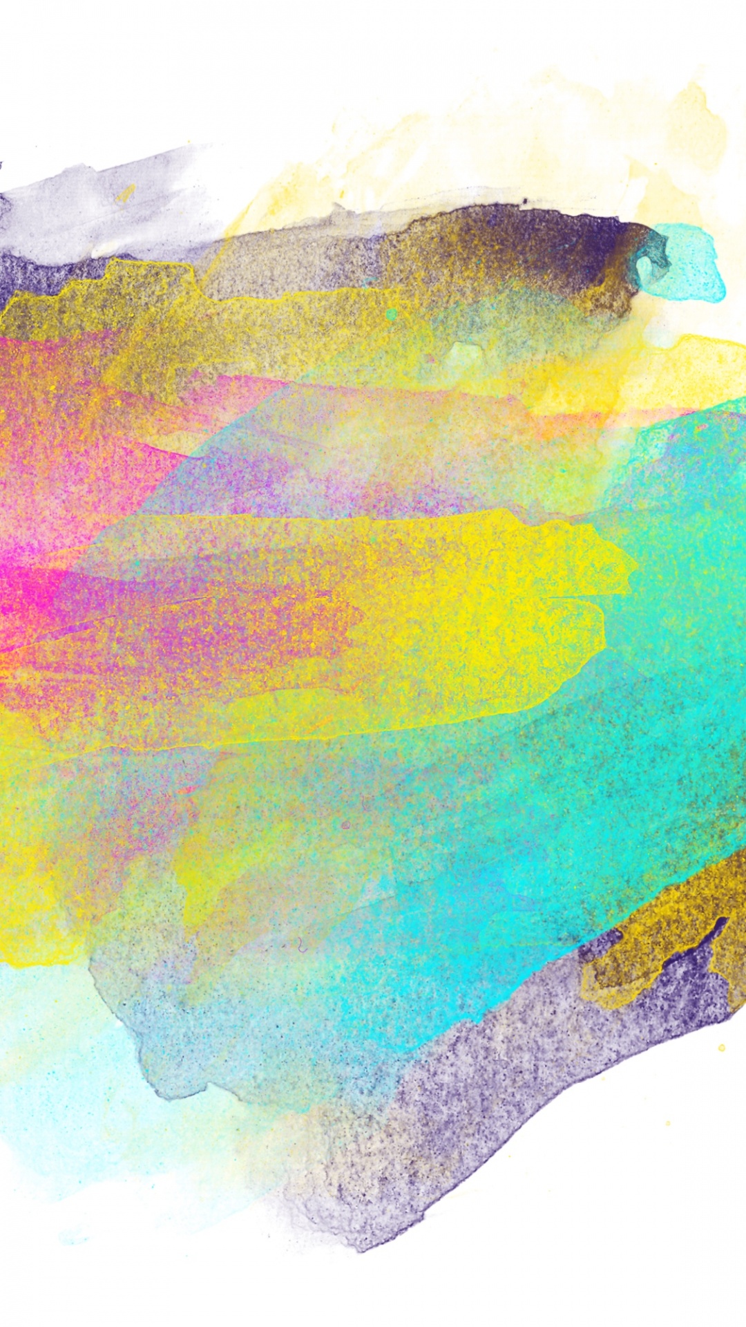 Обои акварельная живопись, живопись, дизайн, красочность, пурпур в разрешении 1080x1920