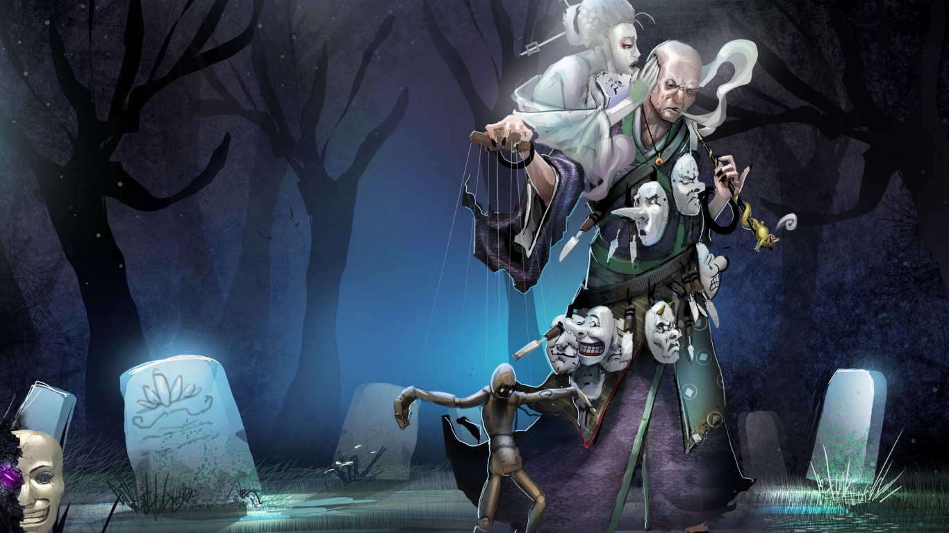 Обои игры, тьма, авантюрист, фантастика, фикция в разрешении 1366x768