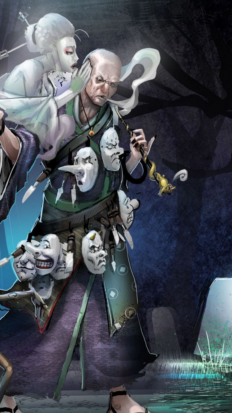 Обои игры, тьма, авантюрист, фантастика, фикция в разрешении 750x1334