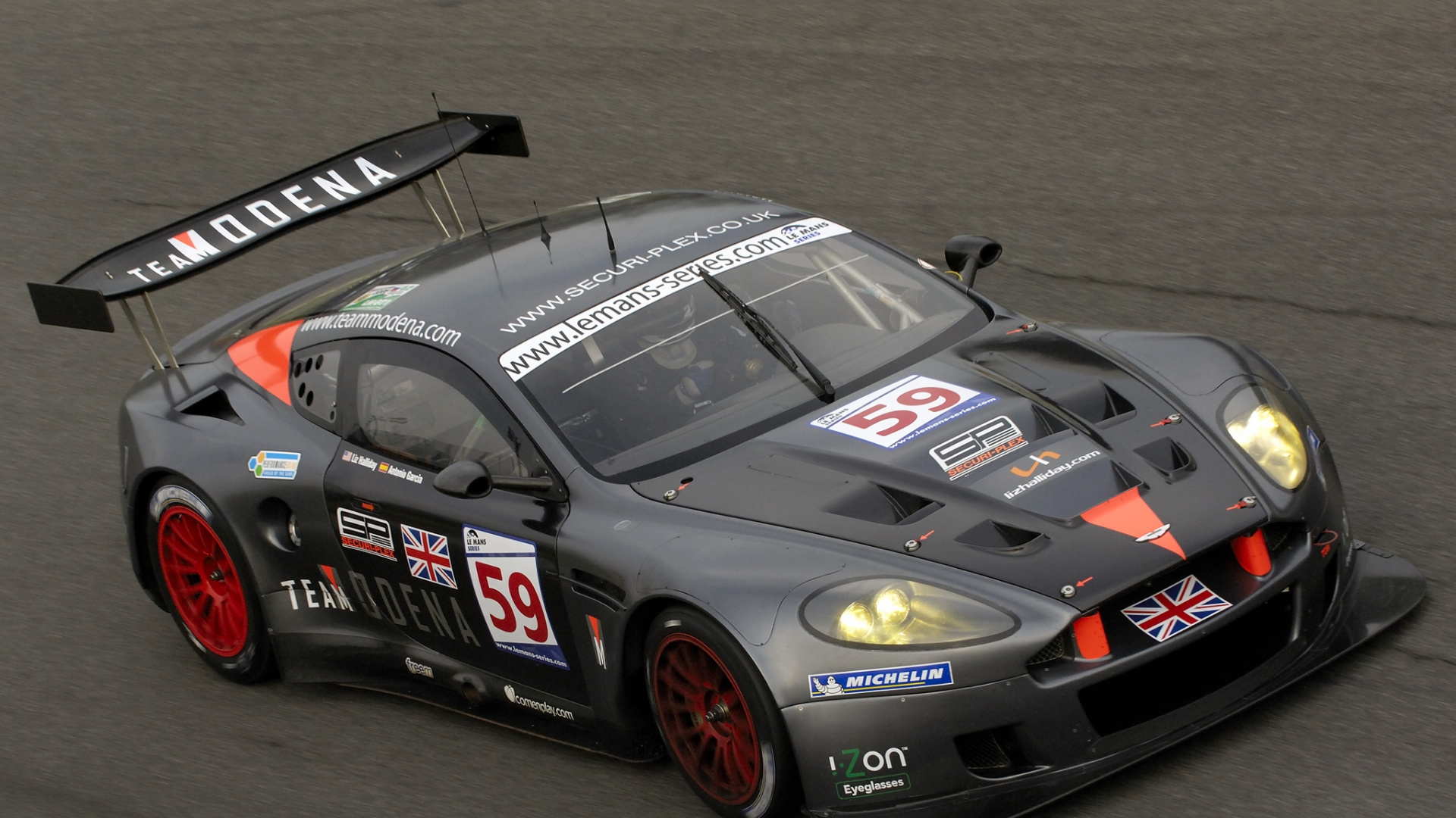 Обои Астон Мартин dbr9, Астон Мартин db9, Астон Мартин, спорткар, автогонки в разрешении 1920x1080