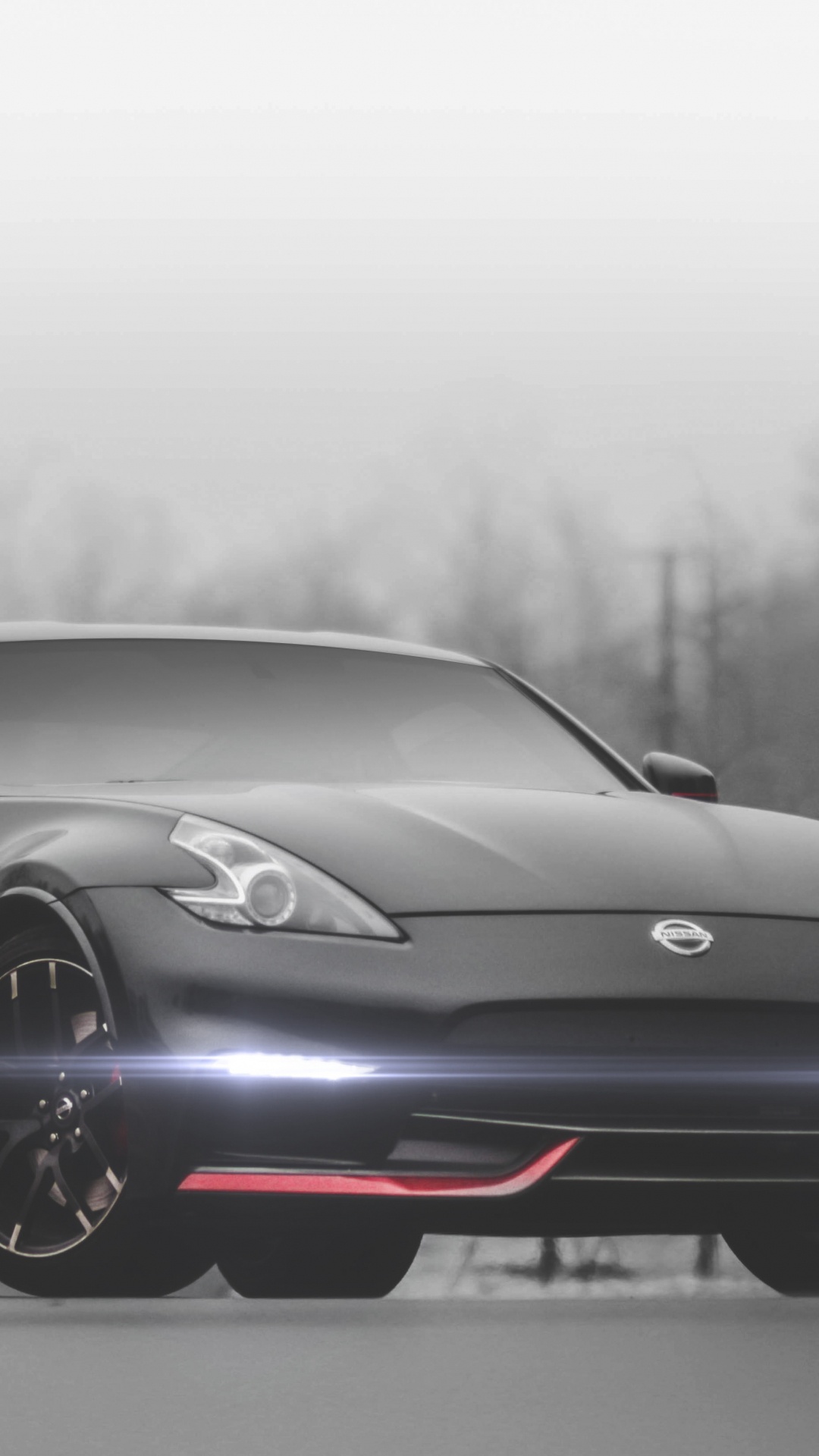 Обои nissan 370z, Ниссан, авто, спорткар, обод в разрешении 1080x1920