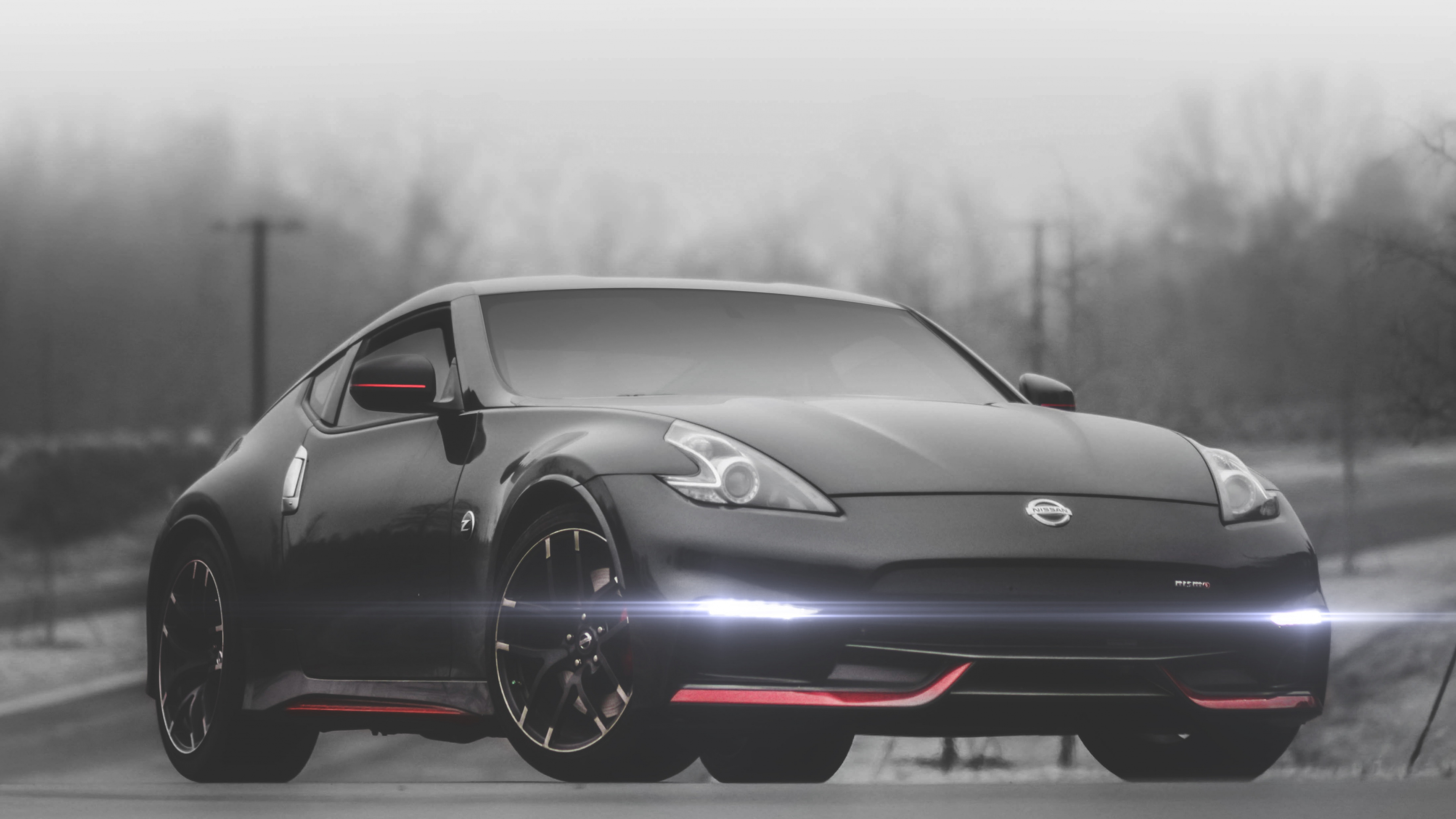 Обои nissan 370z, Ниссан, авто, спорткар, обод в разрешении 3840x2160
