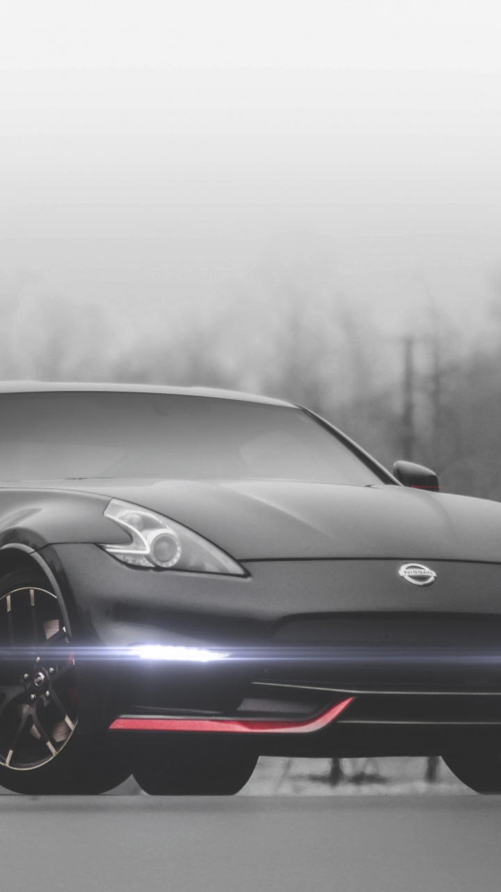 Обои nissan 370z, Ниссан, авто, спорткар, обод в разрешении 720x1280