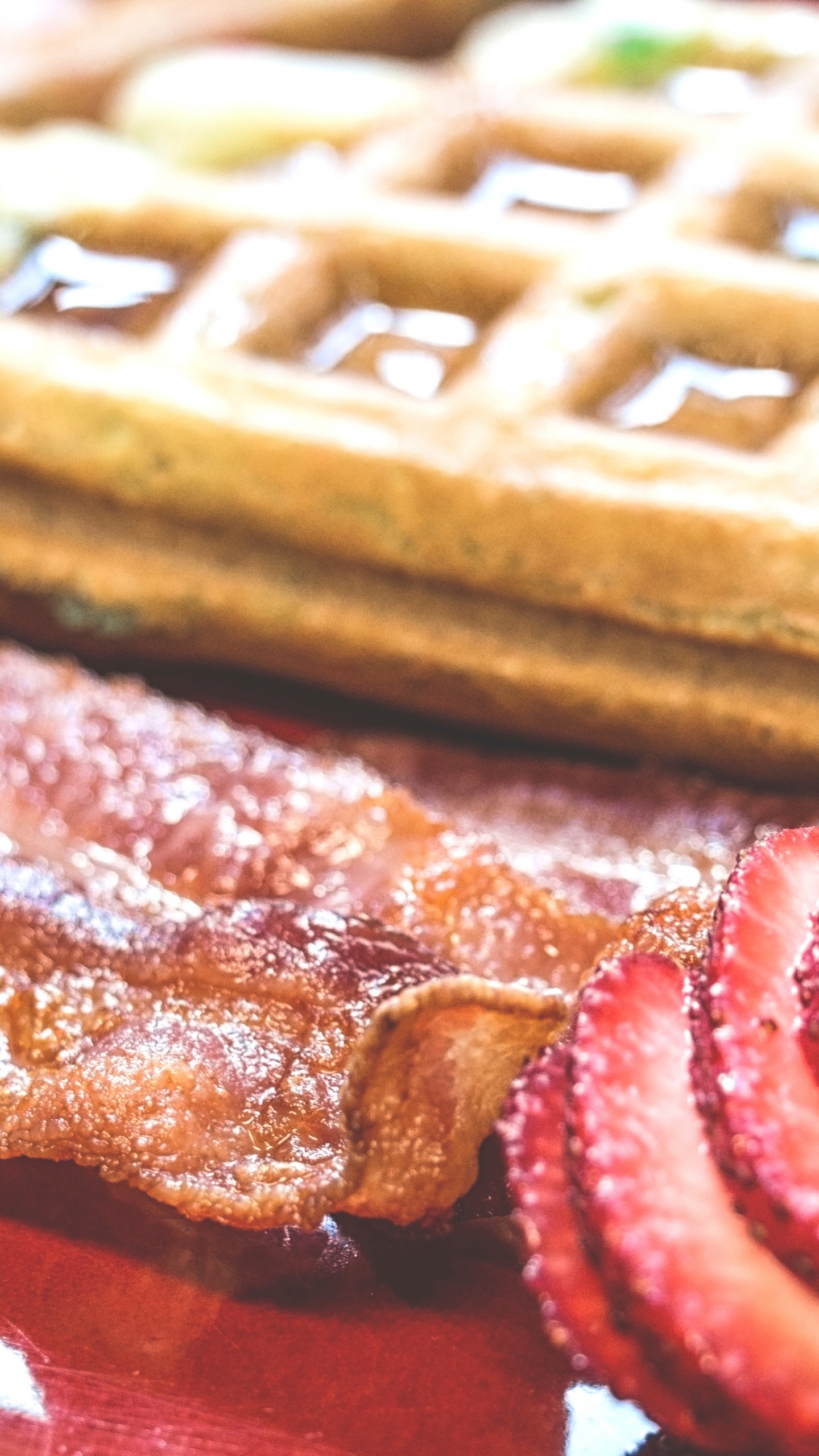 Обои вафля, блюдо, крем, ингредиент, мороженое в разрешении 1440x2560