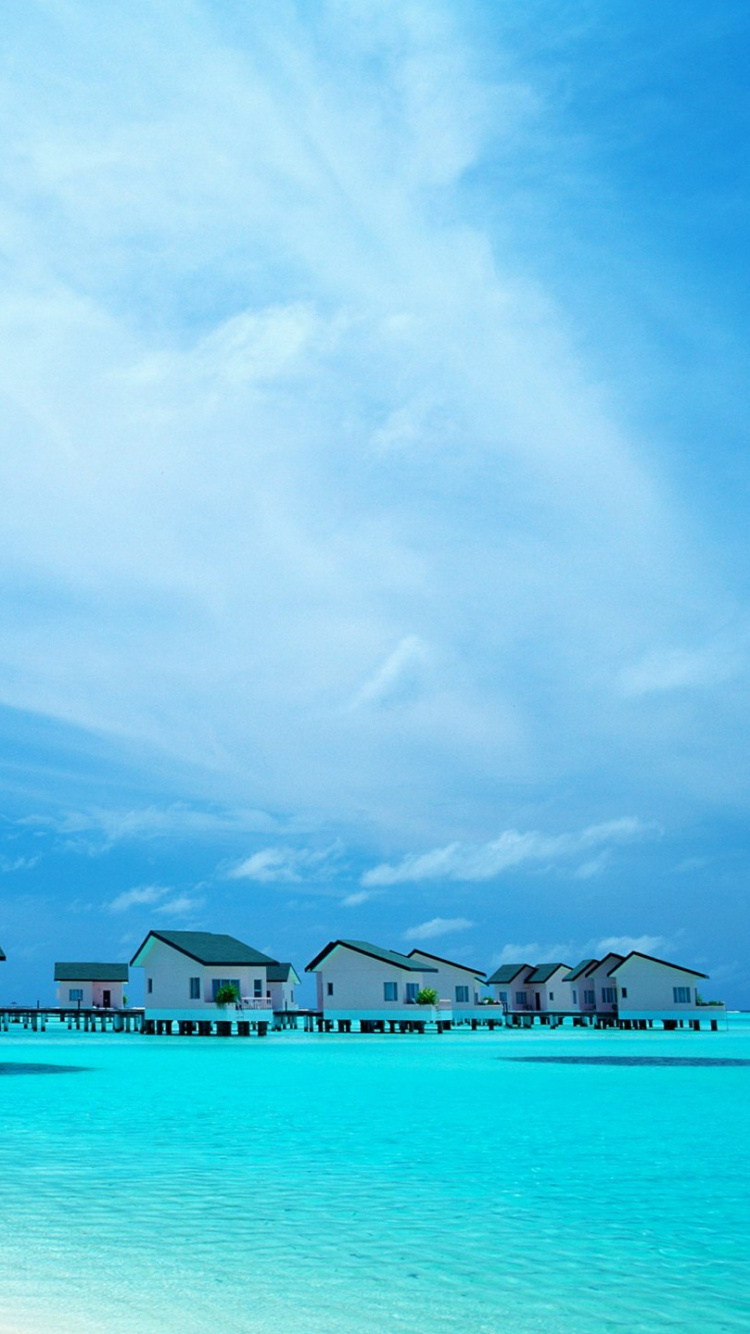 Обои море, океан, тропическая зона, Карибский бассейн, прибрежные и океанические рельефы в разрешении 750x1334