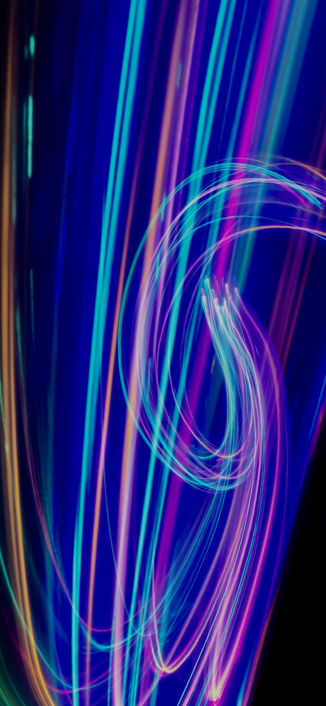 Обои освещение, свет, неоновое освещение, неон, электрик в разрешении 1125x2436