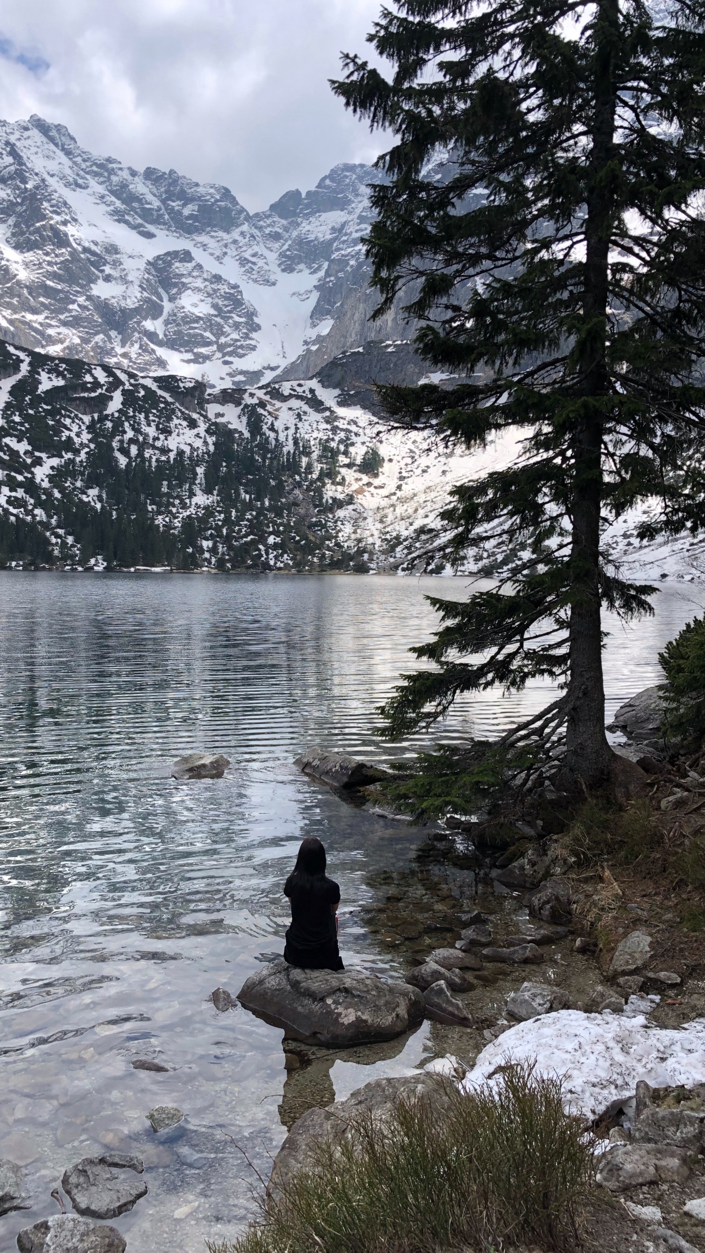 Обои дикая местность, горный рельеф, горный хребет, гора, снег в разрешении 1440x2560