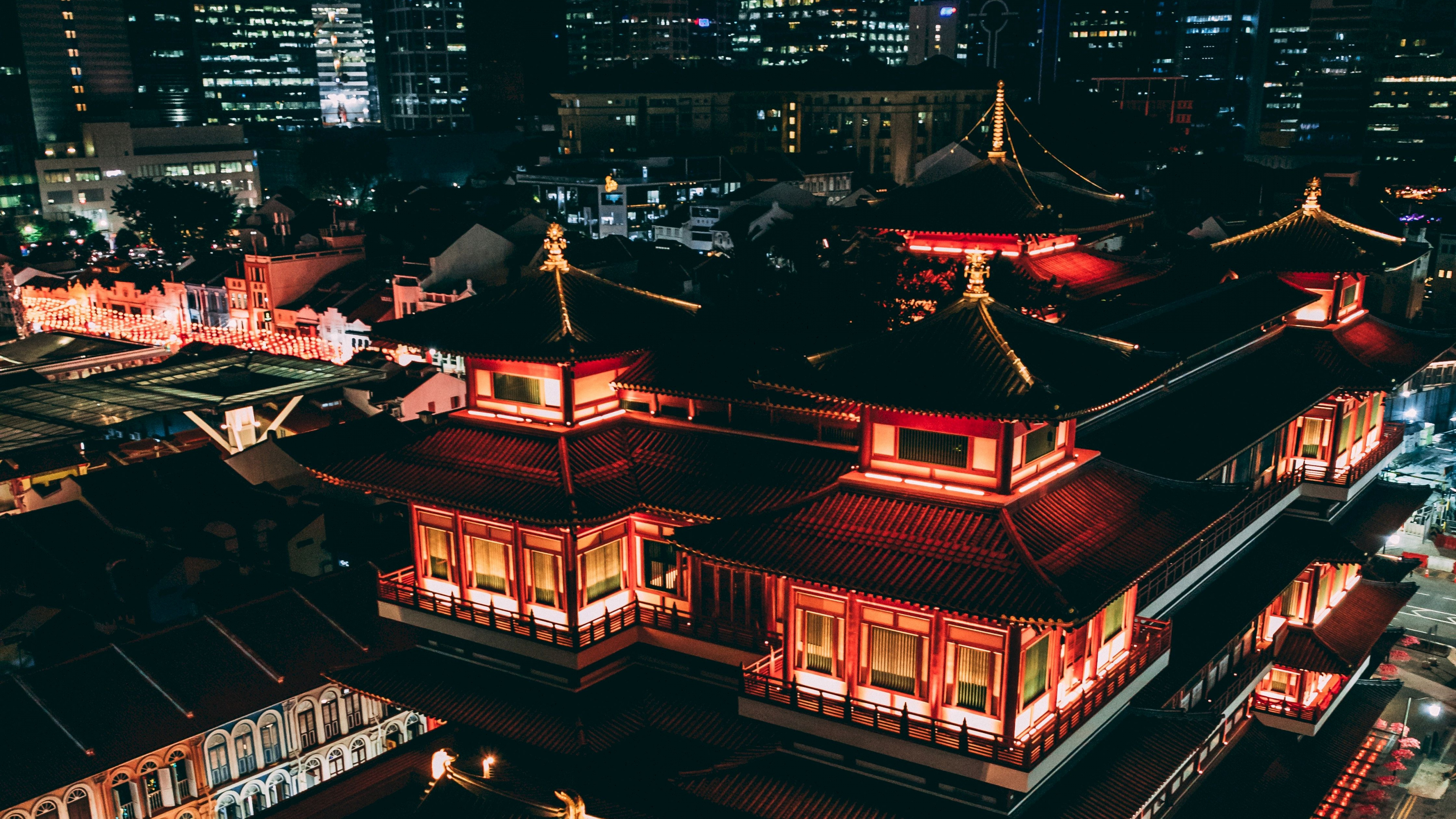 Обои архитектура, городской район, город, городской пейзаж, метрополия в разрешении 3840x2160