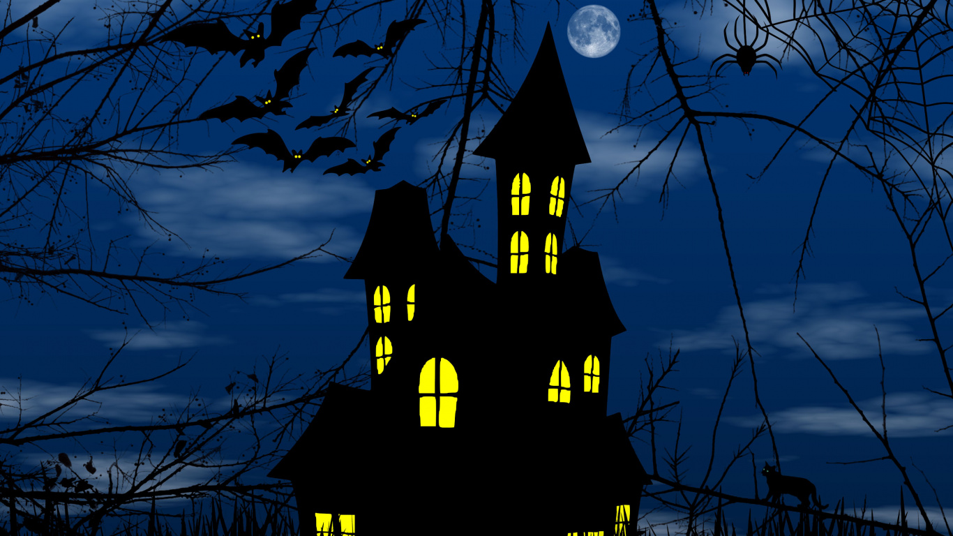 Обои ориентир, вышка, ветвь, архитектура, дерево в разрешении 1366x768