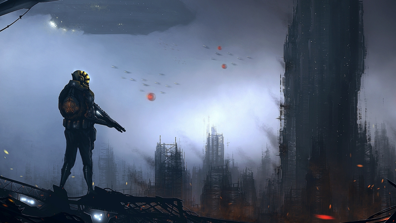 Обои дым, небо, видеоэффекты, облако, Апокалипсис в разрешении 1280x720